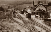 Bahnhof um 1915