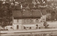 Bahnhof um 1879