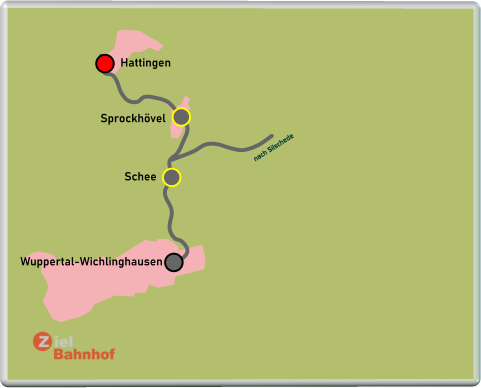 nach Silschede Hattingen Sprockhövel Schee Wuppertal-Wichlinghausen